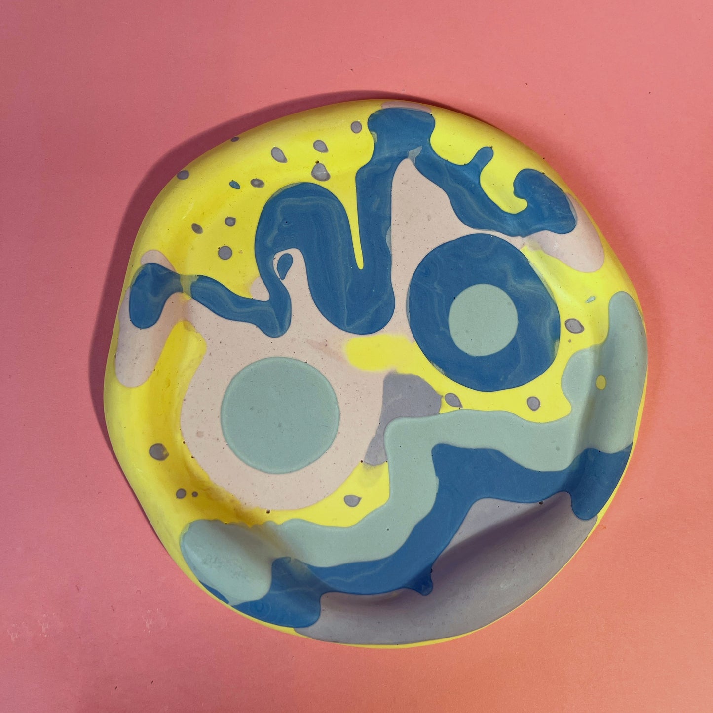 Plateau jesmonite pastel