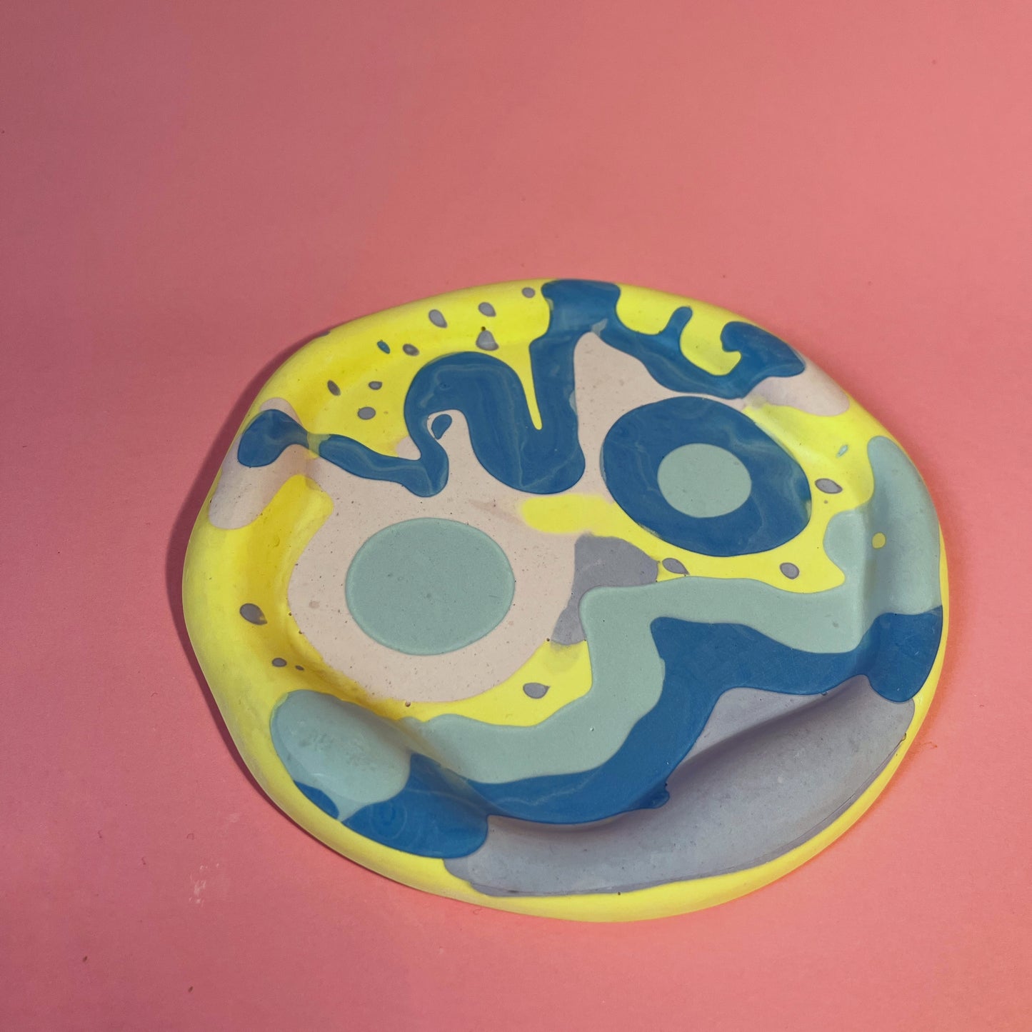 Plateau jesmonite pastel