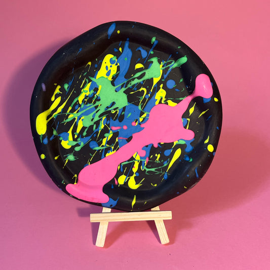 Plateau noir et fluo