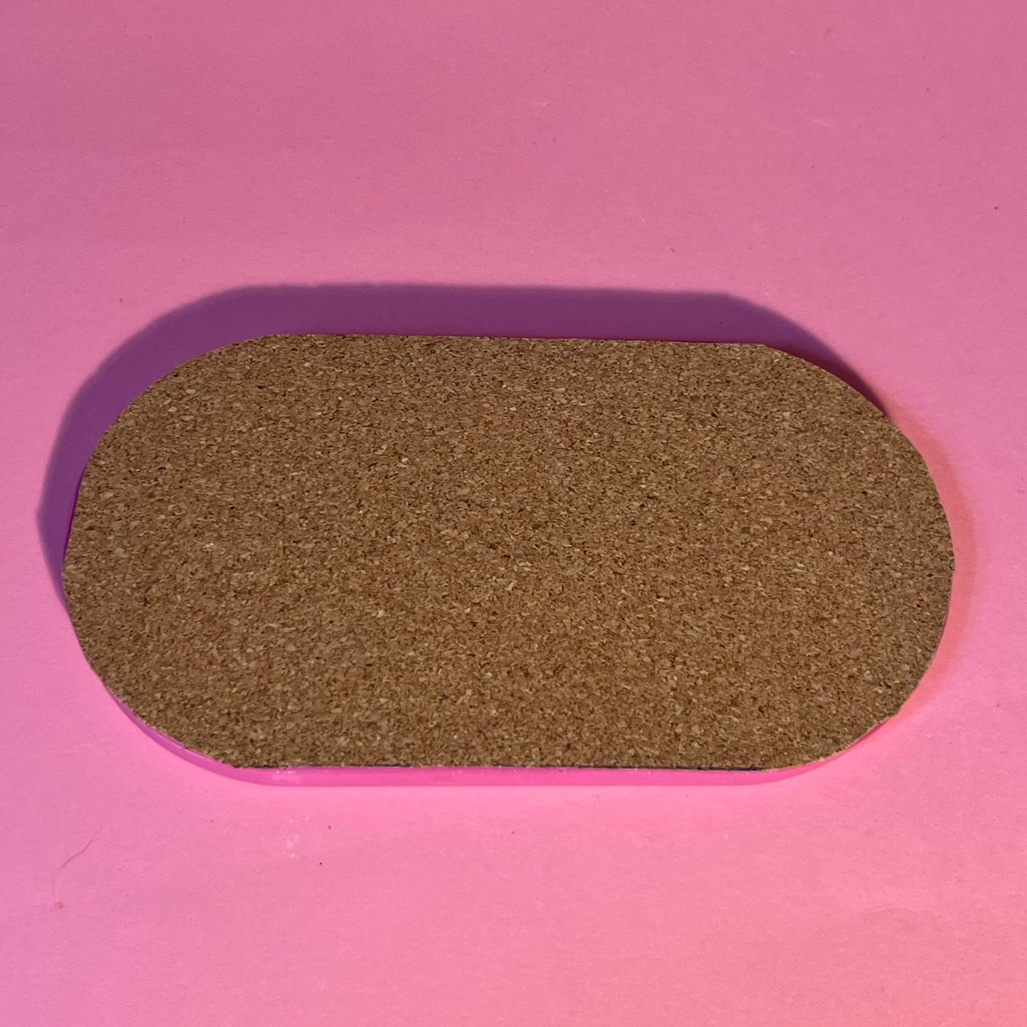 Plateau jesmonite oval rose léopard