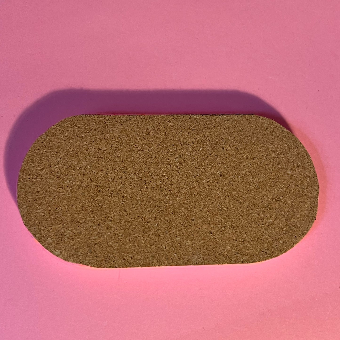 Plateau jesmonite rose orange