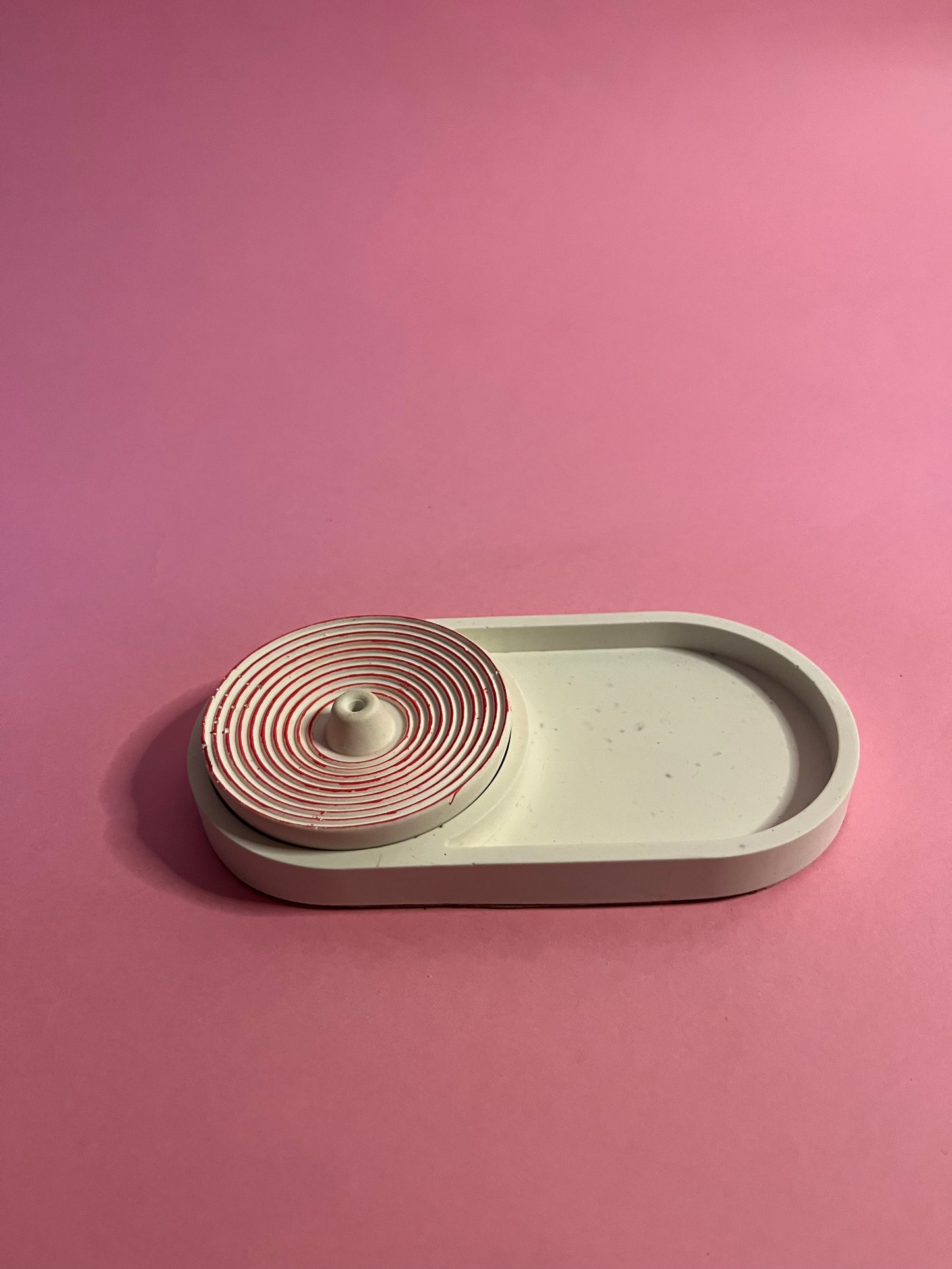 Porte encens blanc coeur