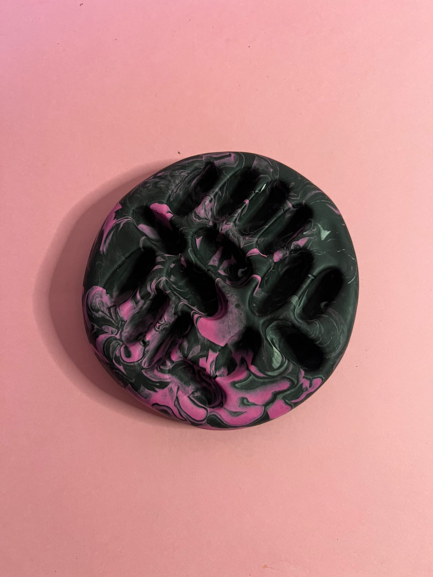 Porte bague noir et rose