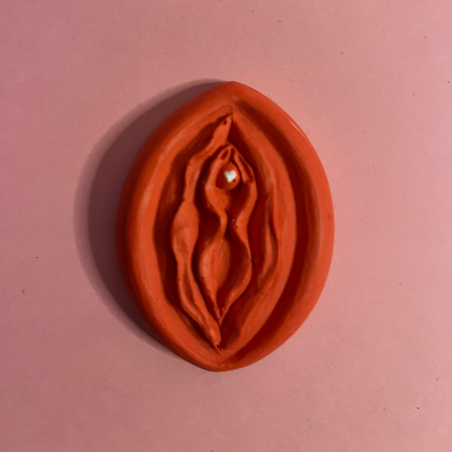 Aimant Foufoune rouge coeur