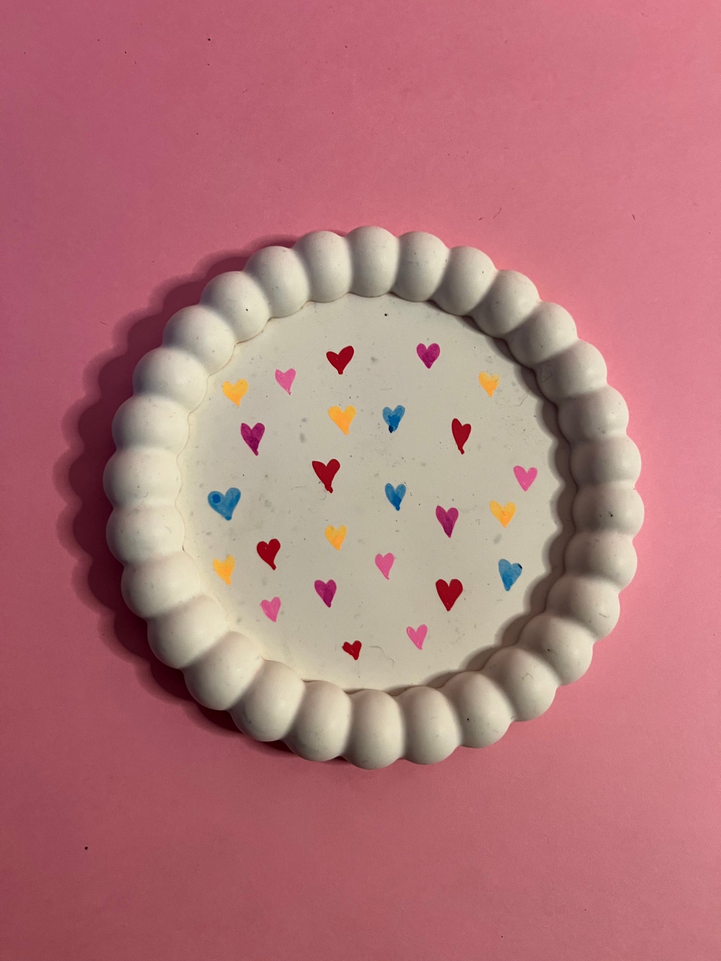 Plateau blanc coeur