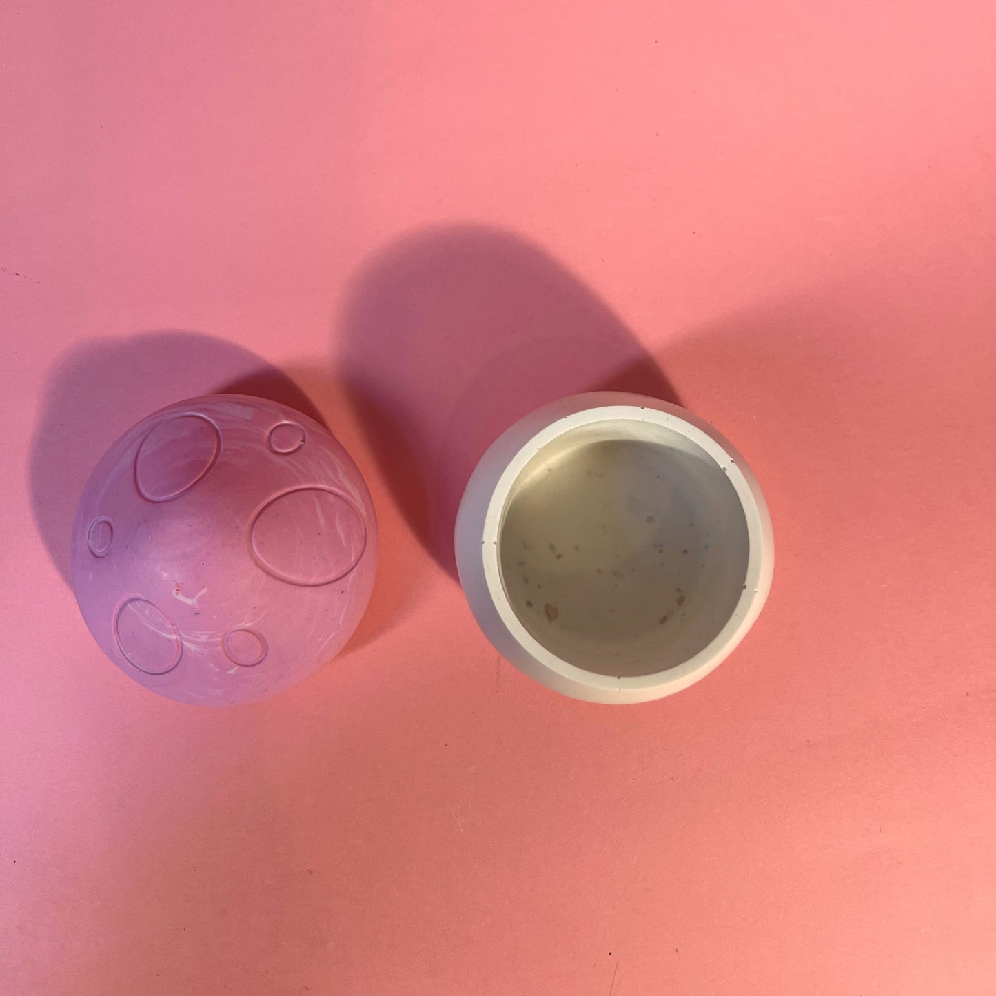Boite champignon rose jesmoite