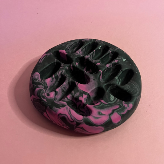 Porte bague noir et rose