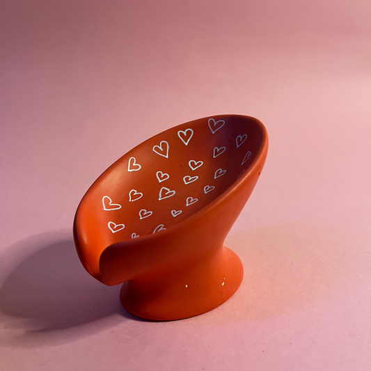 Porte savon coeur
