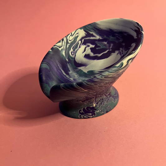 Porte savon vert mauve