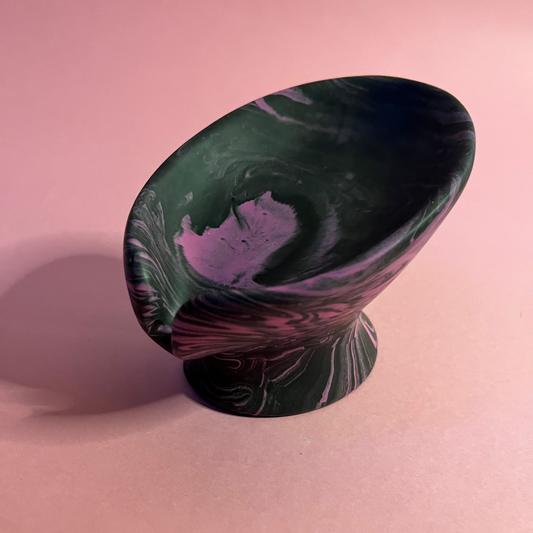 Porte savon noir et rose