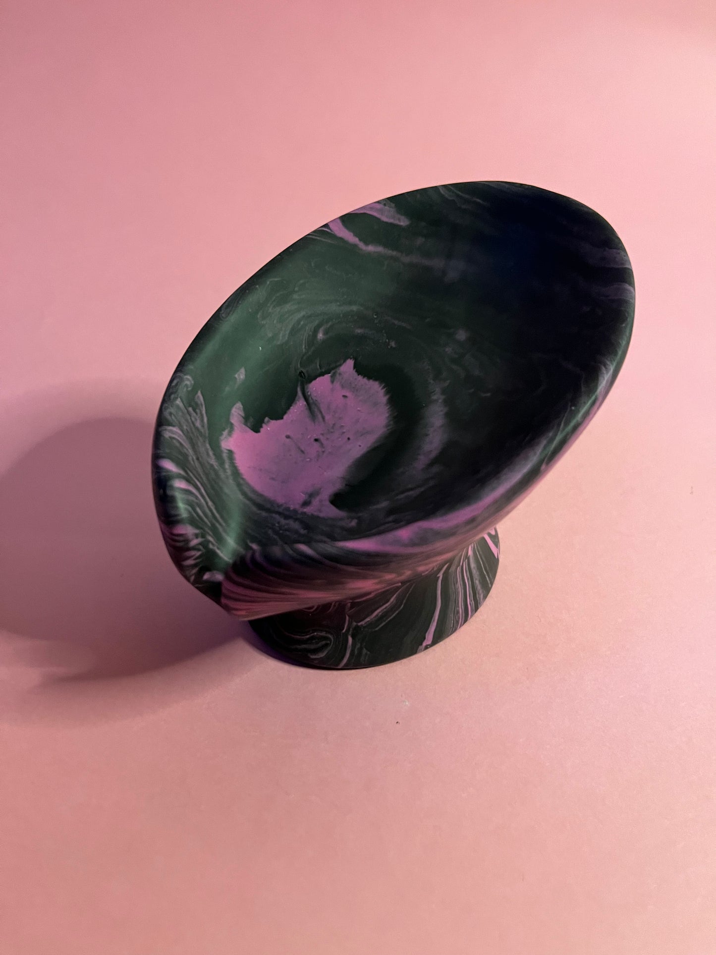 Porte savon noir et rose