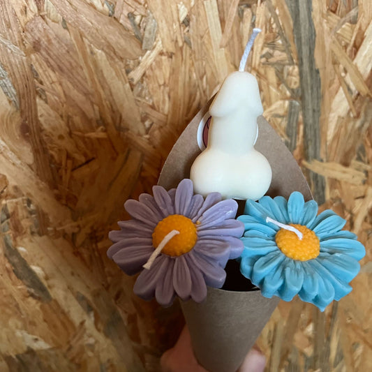 Bouquet bistouket et 2 marguerites